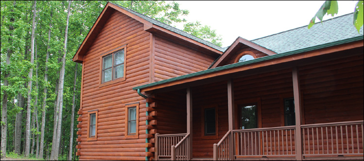 Log Home Staining in Russell County, Virginia