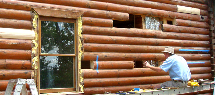 Log Home Repair Russell County, Virginia