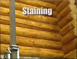  Russell County, Virginia Log Home Staining